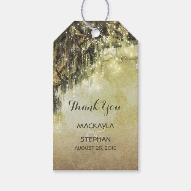 Étiquettes-cadeau Mariage des branches de l'arbre de mosy (Devant)