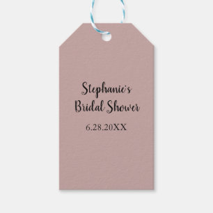 Étiquettes-cadeau Mariage Dusty Rose  personnalisé Fête des mariées 