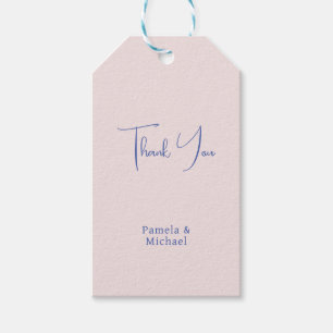 Étiquettes-cadeau Mariage Élégant minimaliste Merci classique