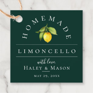 Étiquettes Cadeau Mariage émeraude du Limoncello branché