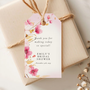 Étiquettes-cadeau Mariage en fleurs : Shower de mariage