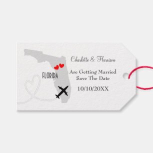 Étiquettes-cadeau Mariage en Floride Enregistrer la date