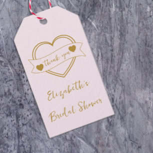 Étiquettes-cadeau Mariage Éternel Cœur Fête de Mariage