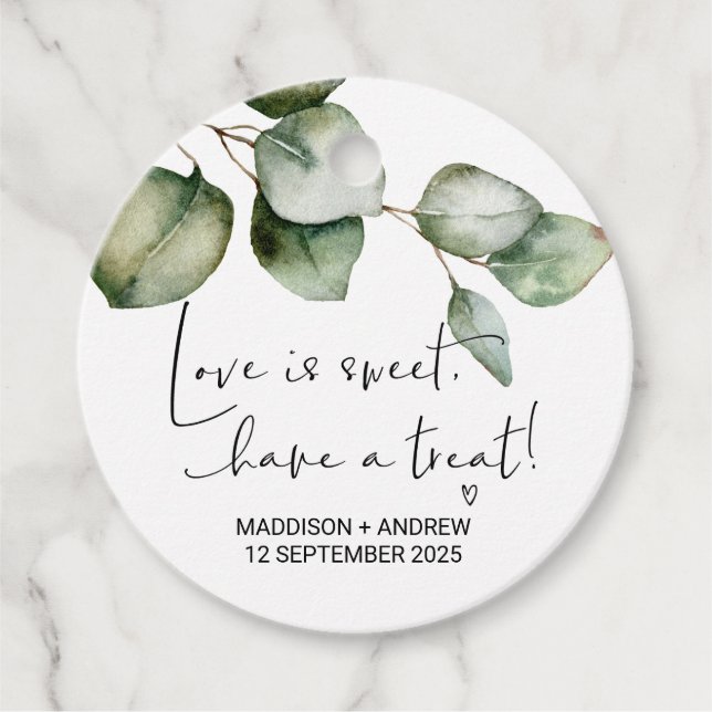 Étiquettes Cadeau Mariage Favoriser Merci De Mariée Groom Favor F (Devant)