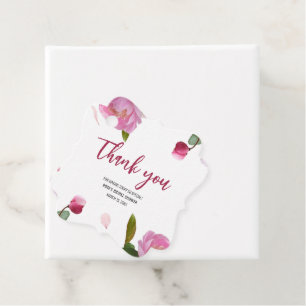 Étiquettes Cadeau Mariage Fleur Multi Fête de Mariage