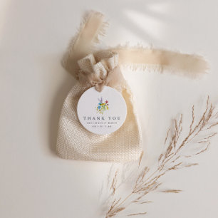 Étiquettes Cadeau Mariage Fleur sauvage rustique
