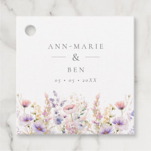 Étiquettes Cadeau Mariage Fleur sauvage Spring Lilac