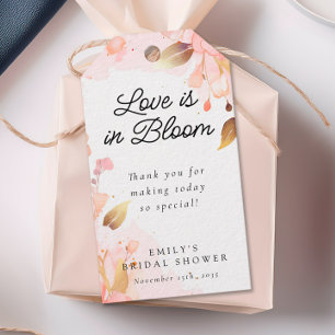 Étiquettes-cadeau Mariage Fleurissant : Shower de Mariée