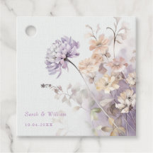 Mariage floral lilas romantique Favoriser Tags