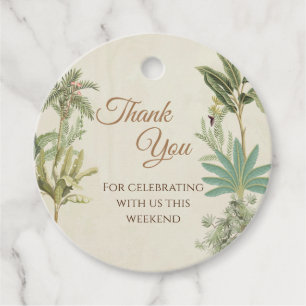 Étiquettes Cadeau Mariage indien merci tag Pichwai moderne thème