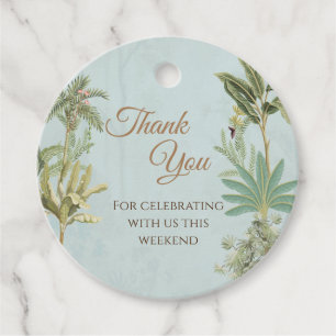 Étiquettes Cadeau Mariage indien moderne Pichwai merci tag