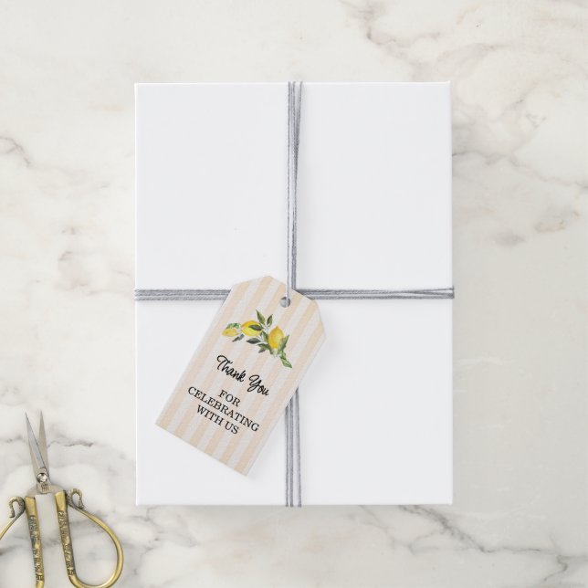 Étiquettes-cadeau Mariage La Dolce Vita (Avec de la ficelle)