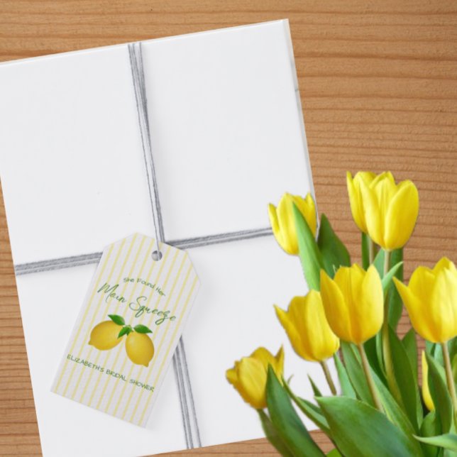 Étiquettes-cadeau Mariage Lemon au Citron (Créateur téléchargé)