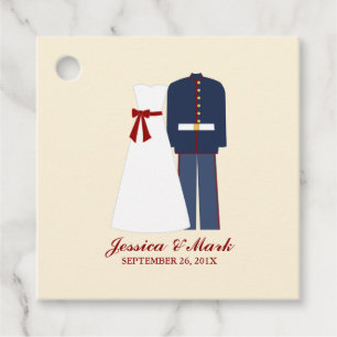Étiquettes Cadeau Mariage militaire