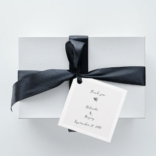 Étiquettes Cadeau Mariage minimaliste de typographie écrite à la mai