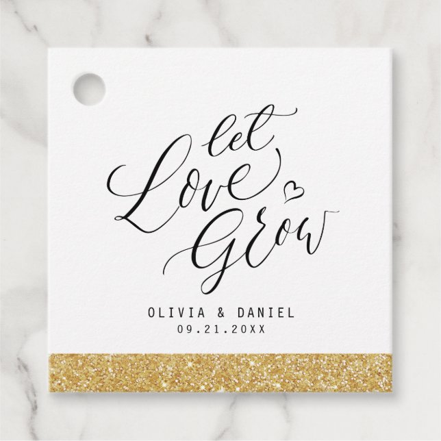 Étiquettes Cadeau mariage moderne de calligraphie (Devant)