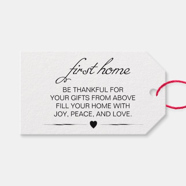 Étiquettes-cadeau Mariage Panier à vin en pierre Un an de la premièr (Devant (Horizontal))