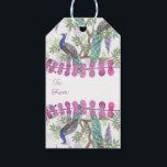 Étiquettes-cadeau Mariage Peacock<br><div class="desc">Belles étiquettes cadeaux mariages paon.</div>