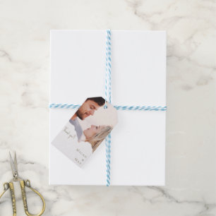 Étiquettes-cadeau Mariage Photo Couple Personnalisé 