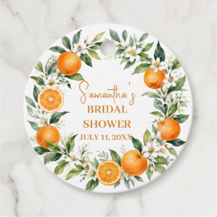 Étiquettes Cadeau Mariage Principallement Citron Orange