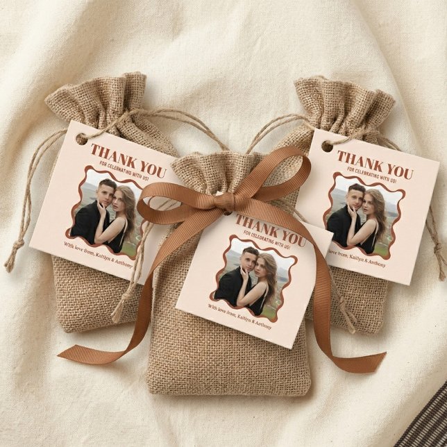 Étiquettes Cadeau Mariage Rétro à la Coquette (Créateur téléchargé)
