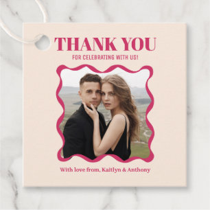 Étiquettes Cadeau Mariage rétro Coquette Bow