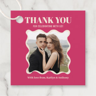 Étiquettes Cadeau Mariage rétro Coquette Bow
