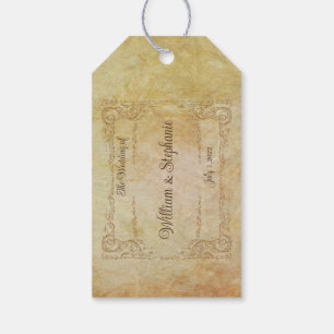 Étiquettes-cadeau Mariage romantique de conte de fées victorien vint