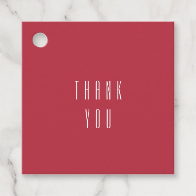 Étiquettes Cadeau Mariage rouge (Devant)