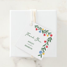 Mariage scandinave coloré d'art folklorique remerc