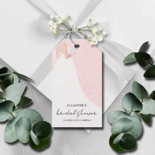Étiquettes-cadeau Mariée à être Fête des mariées rose Favoriser
