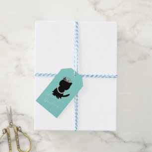 Étiquettes-cadeau Mariée Chat Fête Douche Tiara Party