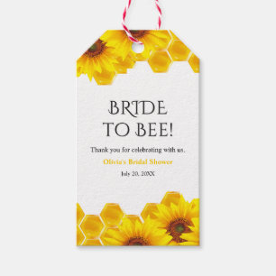 Étiquettes-cadeau Mariée en nid d'abeille Remerciements pour la fête