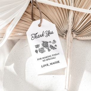 Étiquettes-cadeau Mariée Fraîche du Marché, Marché des Producteurs