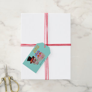 Étiquettes-cadeau Mariée & Groom Jusqu'à la mort Fêtez-nous