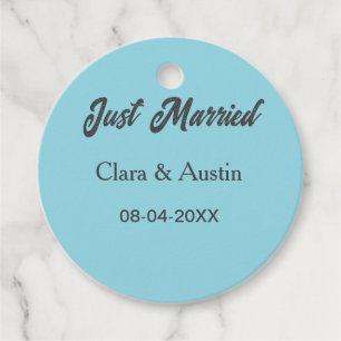 Étiquettes Cadeau Mariés add nom couple date année sim mariage