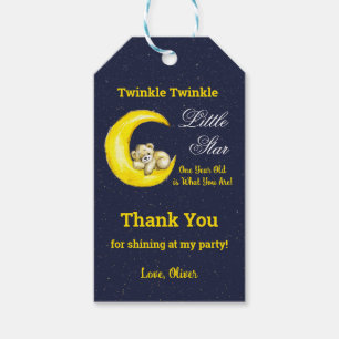 Étiquettes-cadeau Marine Gold Twinkle Little Star