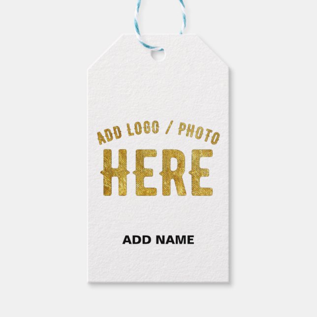 ÉTIQUETTES-CADEAU MARQUE BRUNE VERIFIEE PERSONNALISABLE MODERNE ET C (Devant)