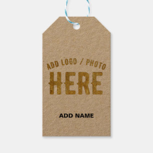 ÉTIQUETTES-CADEAU MARQUE VERIFIEE BRUN PERSONNALISABLE MODERNE DE ST