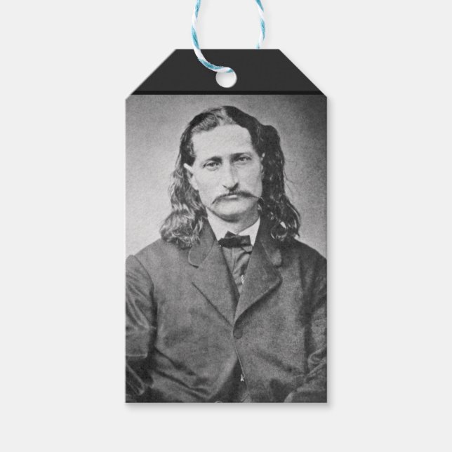 Étiquettes-cadeau Marshal Wild Bill Hickok Old West Gunfighter (Devant)
