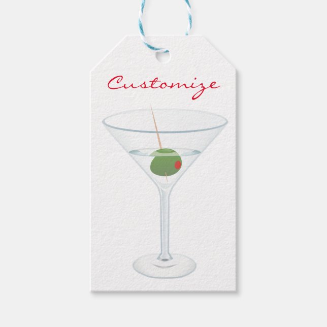Étiquettes-cadeau Martini à l'olive sale Thunder_Cove (Devant)