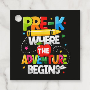 Étiquettes Cadeau Maternelle où l'aventure commence Retour à l'école