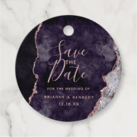 Mauve Purple Rose Gold Agate Marbre Enregistrer la