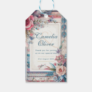 Étiquettes-cadeau Maximaliste Mariage Vintage Floral Faveur Cadeaux