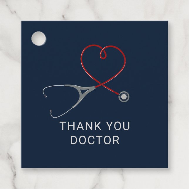 Étiquettes Cadeau Médecins de première ligne Travailleurs de Merci p (Devant)