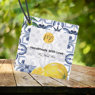 Étiquettes Cadeau Mediterranean Bliss Business Packaging Qr Code