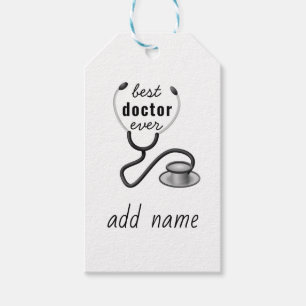 Étiquettes-cadeau Meilleur Docteur Personnalisé Graduation Appréciat