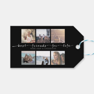 Étiquettes-cadeau Meilleurs amis pour la typographie de photo