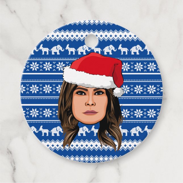 ÉTIQUETTES CADEAU MELANIA TRUMP (Devant)
