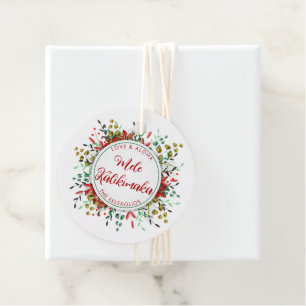 Étiquettes Cadeau Mele Kalikimaka Hawaiian Christmas Gift Tags
